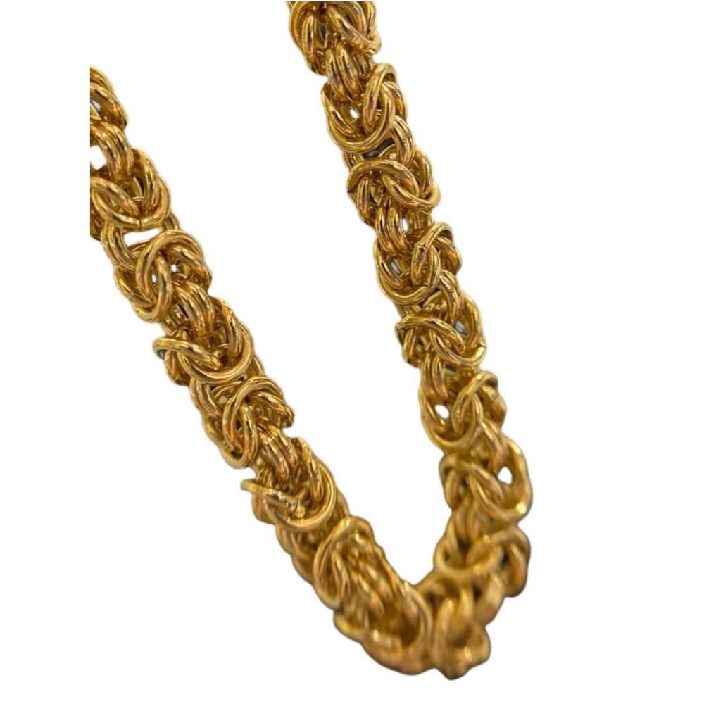 🧜‍♀️Givenchy紀梵希|Vintage復古1980s Byzantium拜占庭鏈條鍍金項鍊Size:45cm#二手-細節圖6