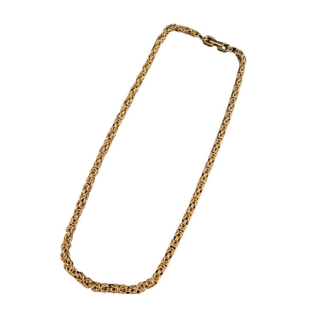 🧜‍♀️Givenchy紀梵希|Vintage復古1980s Byzantium拜占庭鏈條鍍金項鍊Size:45cm#二手-細節圖7