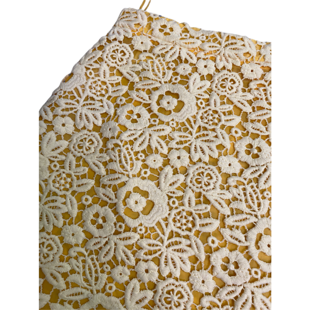 🌺義大利MIU MIU | 高端奢華花卉蕾絲設計迷你梯形裙Size:36#二手-細節圖6