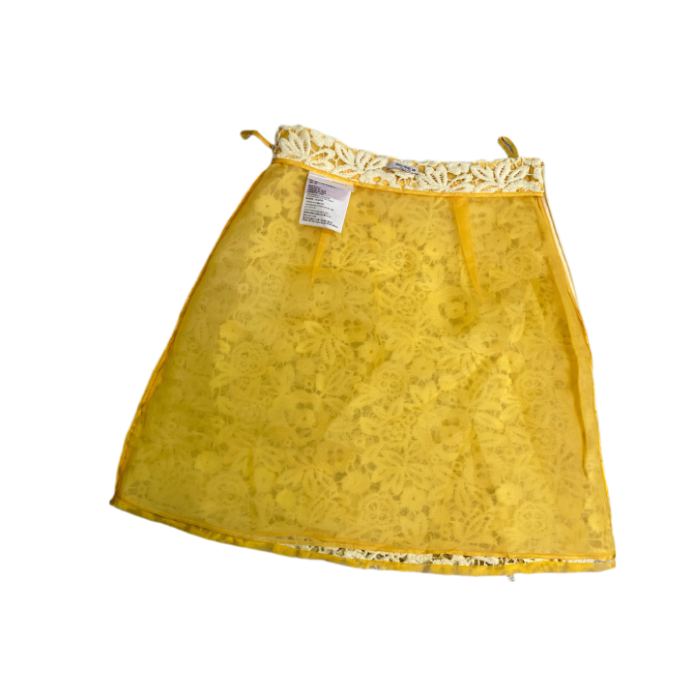 🌺義大利MIU MIU | 高端奢華花卉蕾絲設計迷你梯形裙Size:36#二手-細節圖9