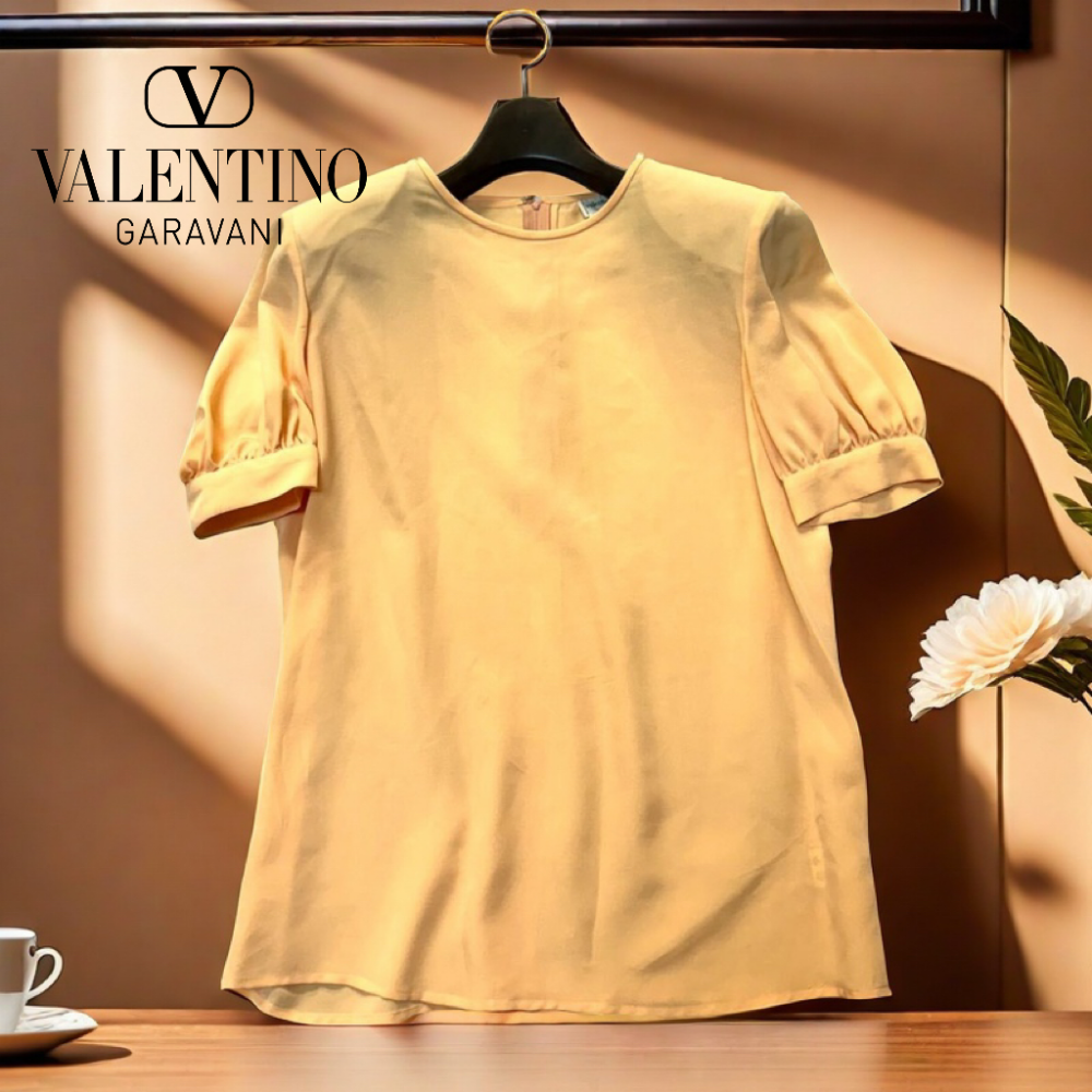 👸🏻范倫鐵諾VALENTINO GARAVANI| Boutique Vintage復古奢華上衣Size:6/M#二手-細節圖4