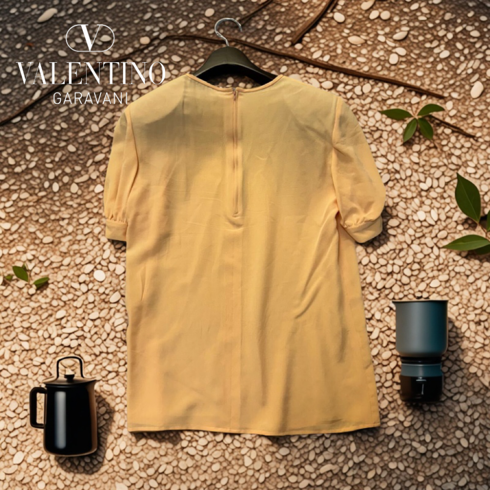 👸🏻范倫鐵諾VALENTINO GARAVANI| Boutique Vintage復古奢華上衣Size:6/M#二手-細節圖5