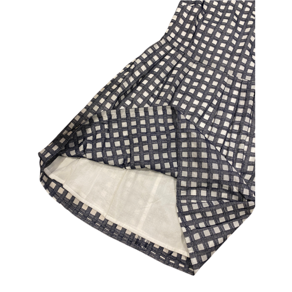 🎏日系名牌”23區”| 100%棉格紋梭織無袖連身裙Size:36#二手-細節圖6