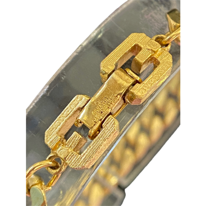 🧜‍♀️Givenchy紀梵希|Vintage古巴鏈條鍍金手鍊Size:18cm#二手-細節圖10