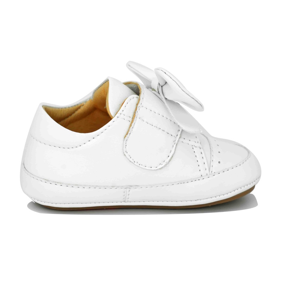 501103 白色蝴蝶結小孩學步鞋-細節圖3