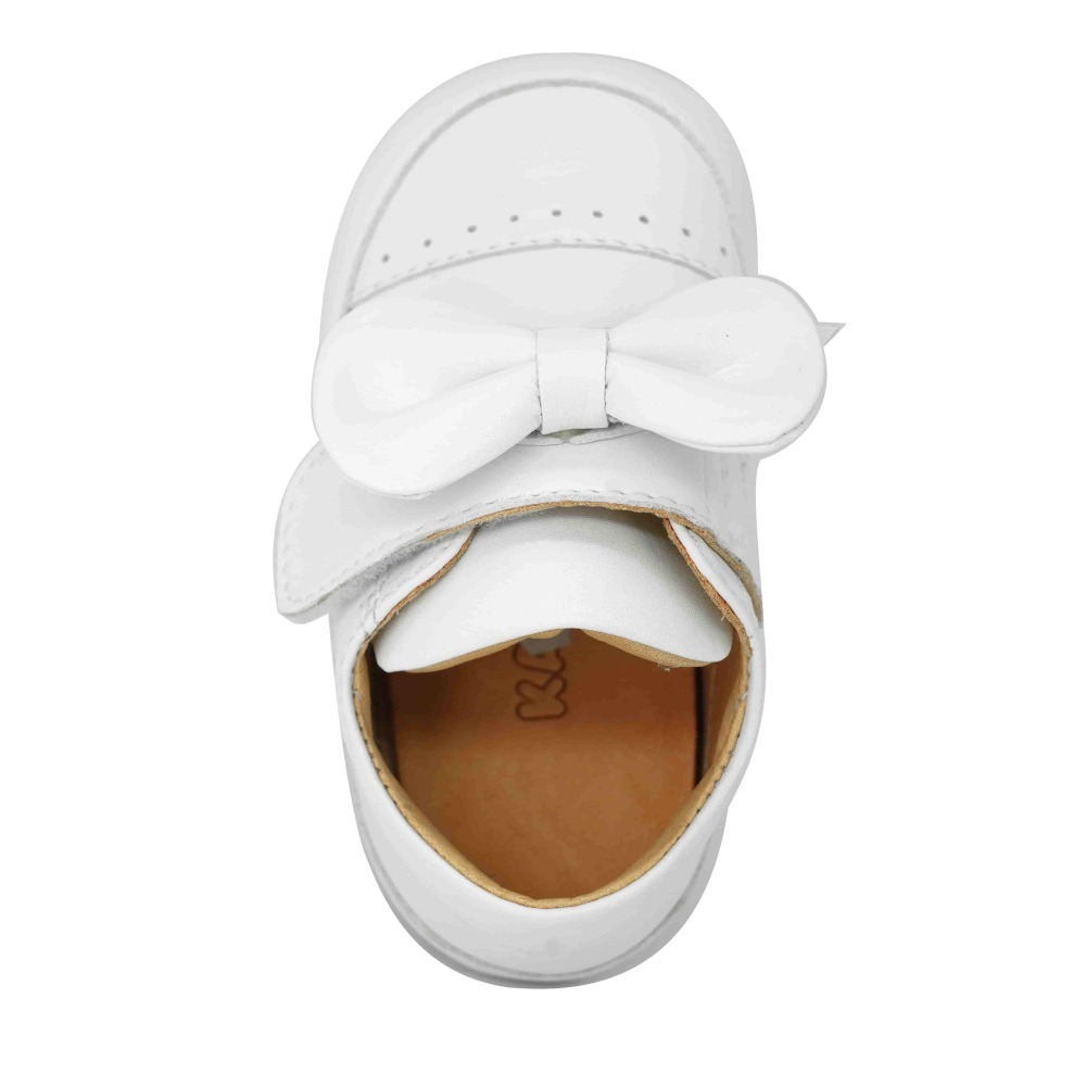 501103 白色蝴蝶結小孩學步鞋-細節圖4
