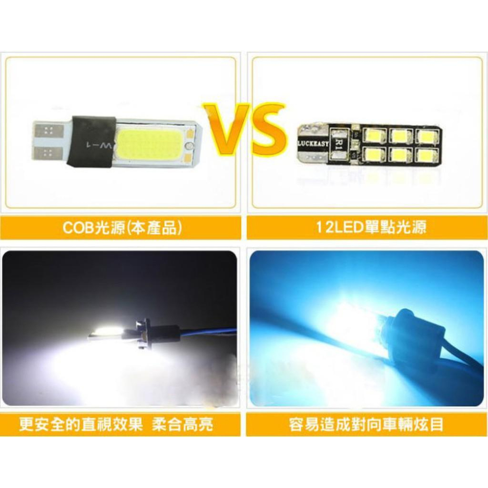 新款COB示寬燈 汽車LED車燈 T10 COB示寬燈 10W大功率示寬燈-細節圖2