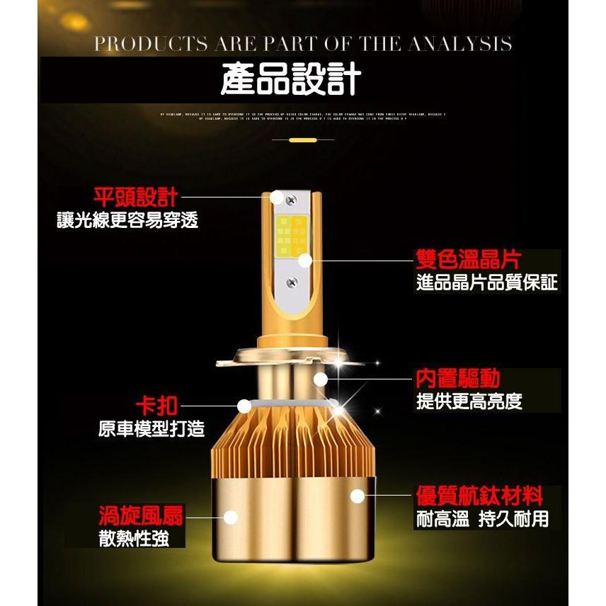 CS  雙色溫 LED大燈 雙色LED大燈,(特價一組二顆1200)-久岩汽車--細節圖4