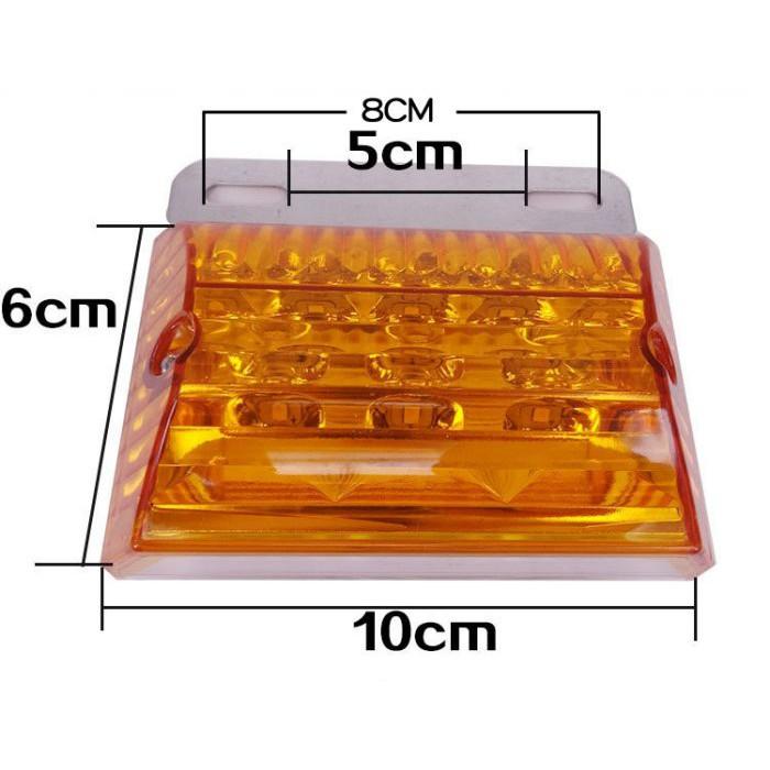 久岩汽車-24V貨車(超薄款)LED超強防水照地燈 側燈 煞車燈、方向燈、警示燈、照地燈、側邊燈超薄款-細節圖2