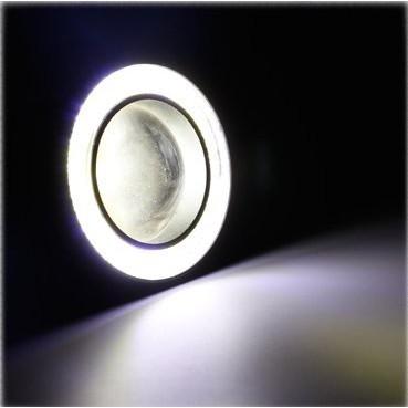 LED魚眼透鏡30W霧燈 帶COB天使眼 3.5寸白光圈 牛眼霧燈改裝魚眼霧燈日行燈(一組二顆)-新莊久岩汽車-細節圖6