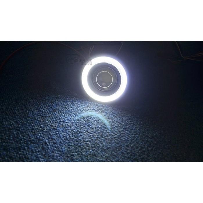 LED魚眼透鏡30W霧燈 帶COB天使眼 3.5寸白光圈 牛眼霧燈改裝魚眼霧燈日行燈(一組二顆)-新莊久岩汽車-細節圖8