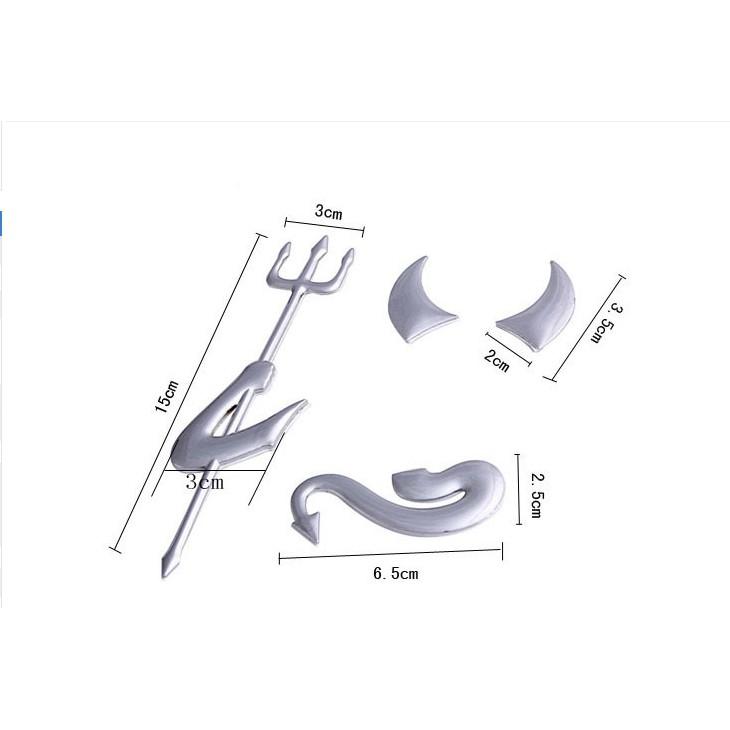 小惡魔 PVC 軟膠車標 汽車車貼 車身貼 反光車貼 3D立體車貼-久岩汽車-細節圖2