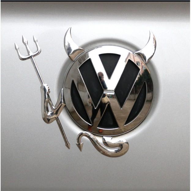 小惡魔 PVC 軟膠車標 汽車車貼 車身貼 反光車貼 3D立體車貼-久岩汽車-細節圖3