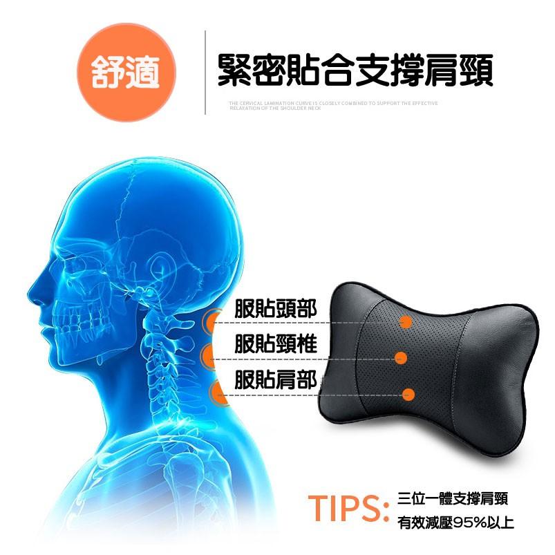 久牛星骨頭頭枕 汽車頭枕/護頸枕/舒適枕/車用頭枕 (一對裝)-久岩汽車精品-細節圖6
