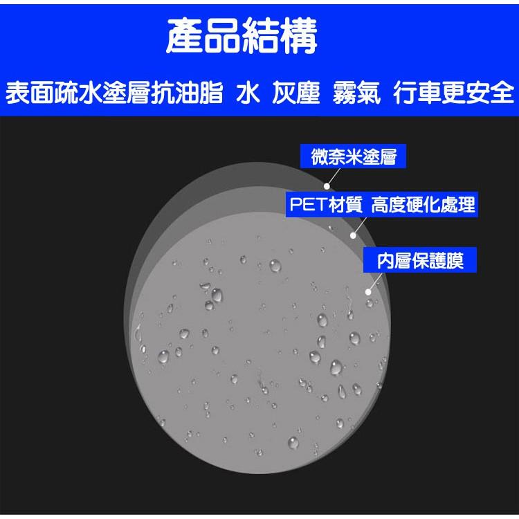 台灣現貨-汽車後視鏡防雨防霧膜奈米驅水防眩光防水貼膜(一對裝)-久岩汽車精品-細節圖3
