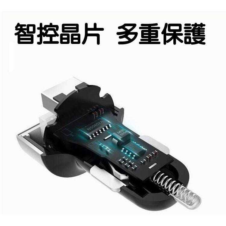 雙USB金屬快充 車充 圓形鋁圈3.1A汽車手機充電器(隨機出貨-不挑色)久岩汽車精品-細節圖4