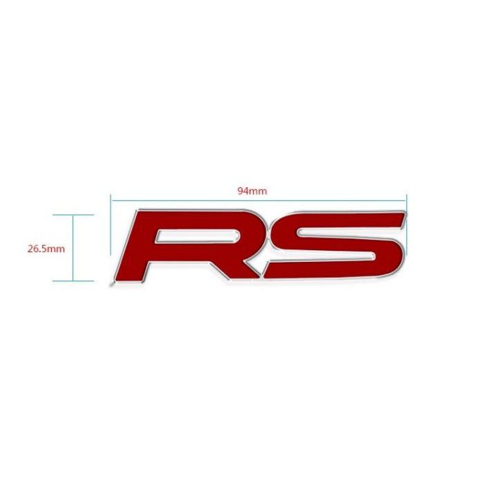 久岩汽車-RS個性汽車改裝車標 金屬運動3d立體車標 車身貼葉子板側標尾標志-細節圖3