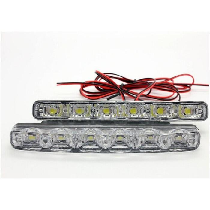 久岩汽車-通用型6LED日行燈(一組) 高亮5050燈珠-細節圖3