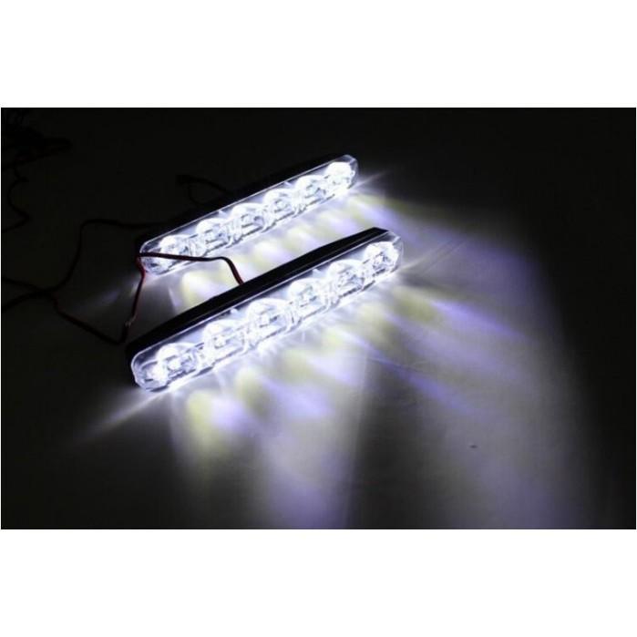 久岩汽車-通用型6LED日行燈(一組) 高亮5050燈珠-細節圖4