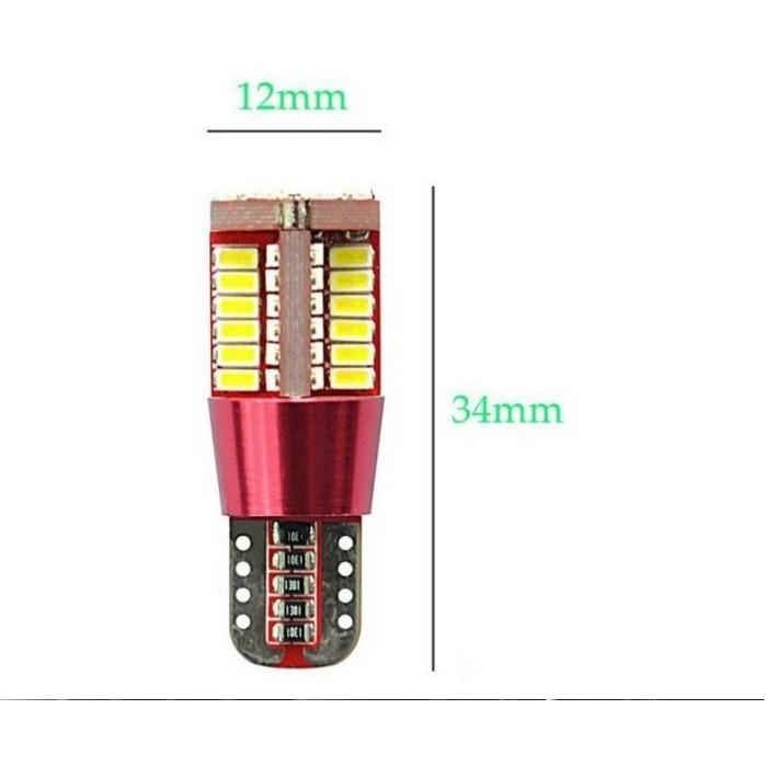 久岩汽車-新款無極解碼示寬燈T10-4014-57 smd Led 示寬燈 T10 燈泡-細節圖2
