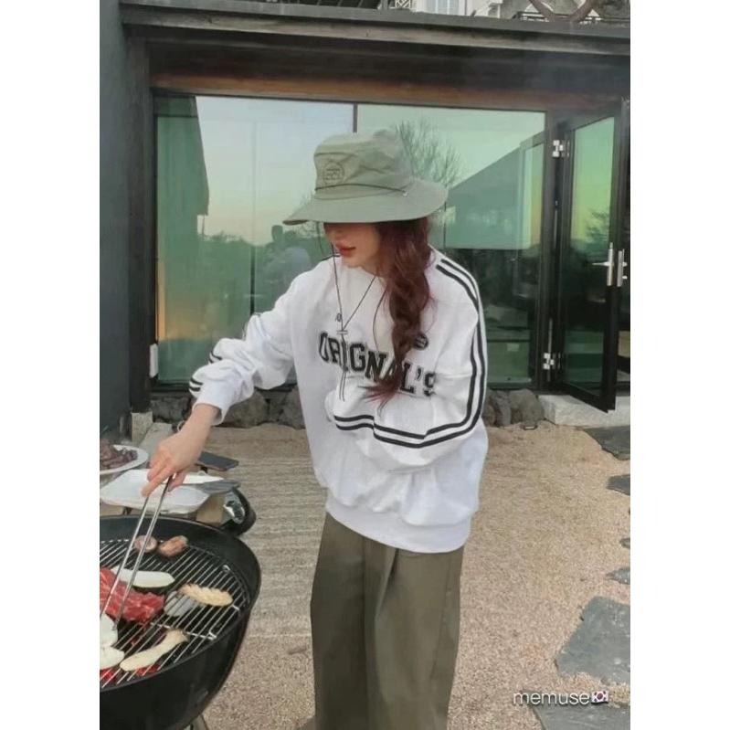 MIMIMOLLY ｜現貨｜14L-55正韓🇰🇷 防風繩刺繡登山帽漁夫帽遮陽造型-細節圖2