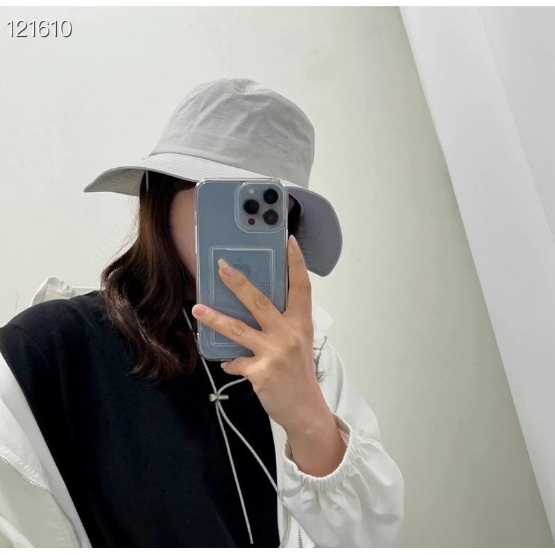 MIMIMOLLY ｜現貨｜14L-55正韓🇰🇷 防風繩刺繡登山帽漁夫帽遮陽造型-細節圖7