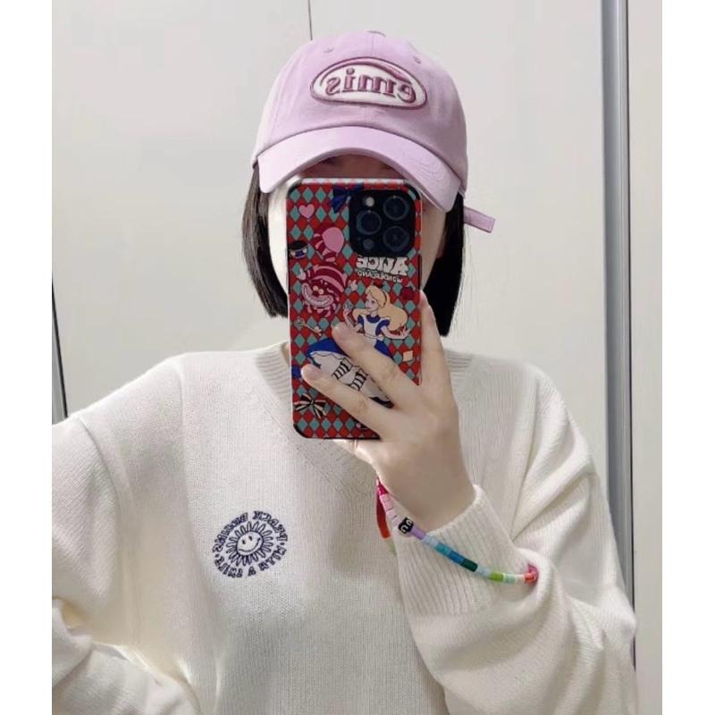 韓國品牌代購✈️🇰🇷 EMIS 棒球帽 粉紫色 韓國潮牌 帽子 造型帽 多歀式-細節圖3