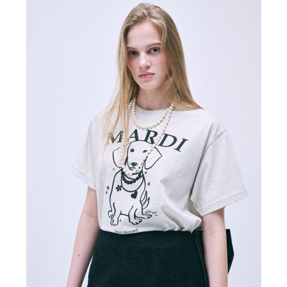 韓國正品代購✈️🇰🇷 Mardi Mercredi 小雛菊 圓領t恤 短袖 上衣-細節圖6
