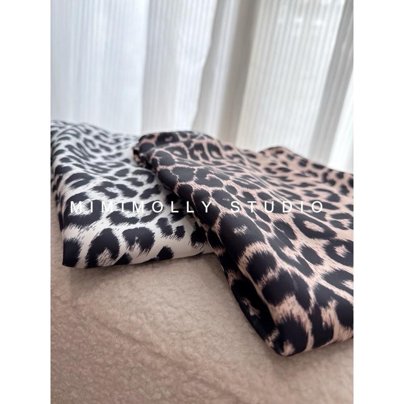 闆娘實拍📸M74復古緞面垂感豹紋長裙 有到XL-細節圖8