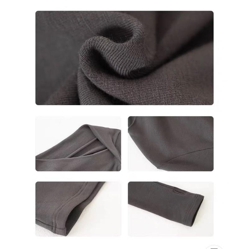 黑S M 不用等 MIMIMOLLY｜MP099不規則斜領顯瘦長袖上衣-細節圖9