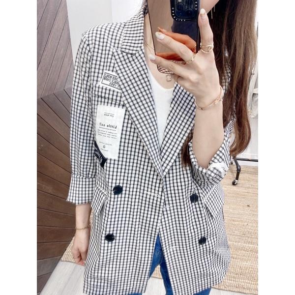 MIMIMOLLY闆娘實拍🌸【現貨】💥自訂款💥 G00118獨家自訂款休閒西裝外套-細節圖2