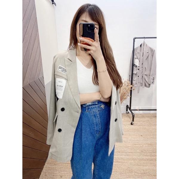 MIMIMOLLY闆娘實拍🌸【現貨】💥自訂款💥 G00118獨家自訂款休閒西裝外套-細節圖6