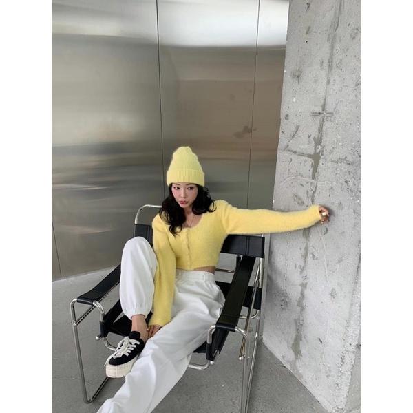 MIMIMOLLY｜黑色最後現貨｜K115正韓素色鬆緊腰運動棉褲休閒褲 belita 彈性 縮口 刷毛-細節圖5