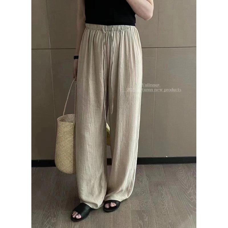 黑色現貨🔥💥快速出貨💥MIMIMOLLY闆娘實拍🌸🌸推薦自留👍H001276顯腿長✨超夯夏日追了又追防曬料寬褲*7色-細節圖4