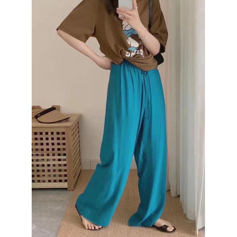 黑色現貨🔥💥快速出貨💥MIMIMOLLY闆娘實拍🌸🌸推薦自留👍H001276顯腿長✨超夯夏日追了又追防曬料寬褲*7色-細節圖6