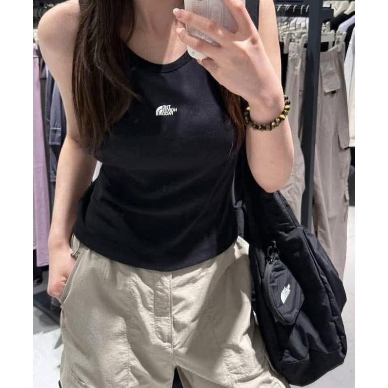 黑M現 韓國品牌代購✈️ 🇰🇷 韓國北臉限定 白標 自帶胸墊背心 the north face white label-細節圖2