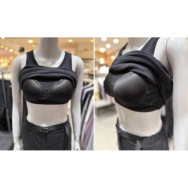 黑M現 韓國品牌代購✈️ 🇰🇷 韓國北臉限定 白標 自帶胸墊背心 the north face white label-細節圖5