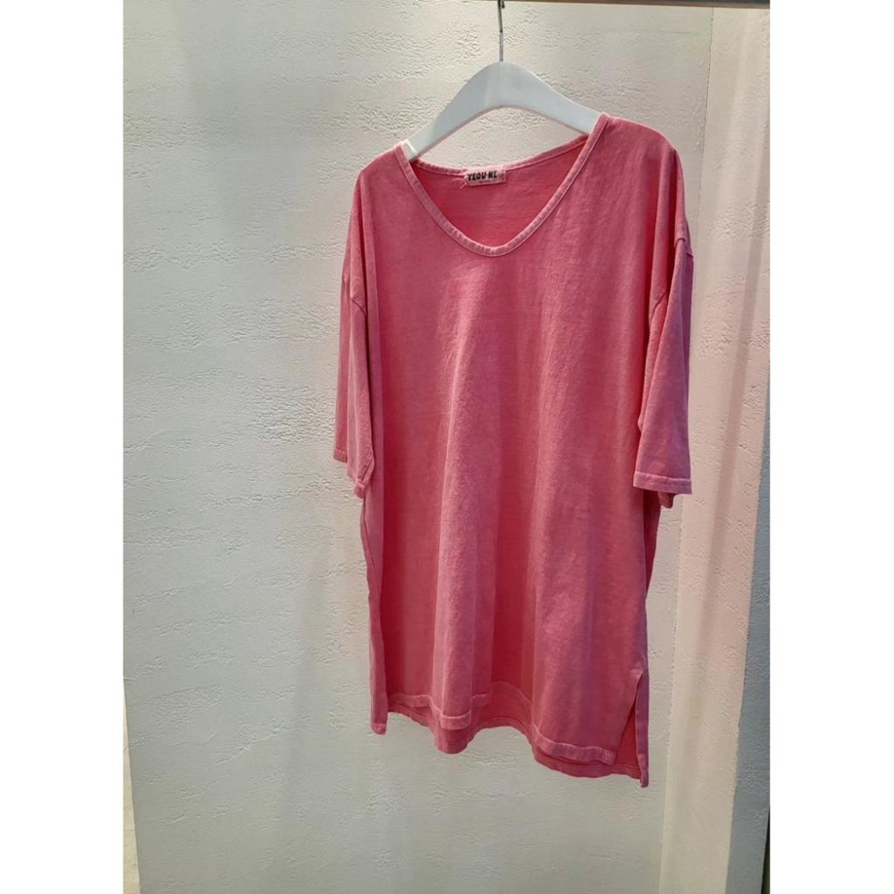 現貨 N087 正韓🇰🇷水洗刷舊經典百搭v領T恤-細節圖7