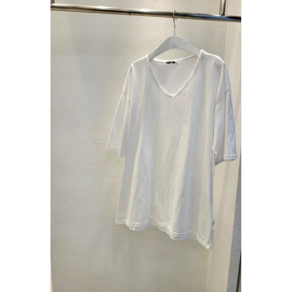 現貨 N087 正韓🇰🇷水洗刷舊經典百搭v領T恤-細節圖8