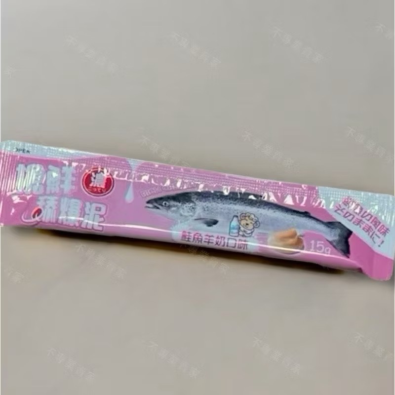 搶鮮 舔爆肉泥 15G 鮭魚/鮪魚/干貝/鮑魚/羊奶 添加牛磺酸-規格圖1