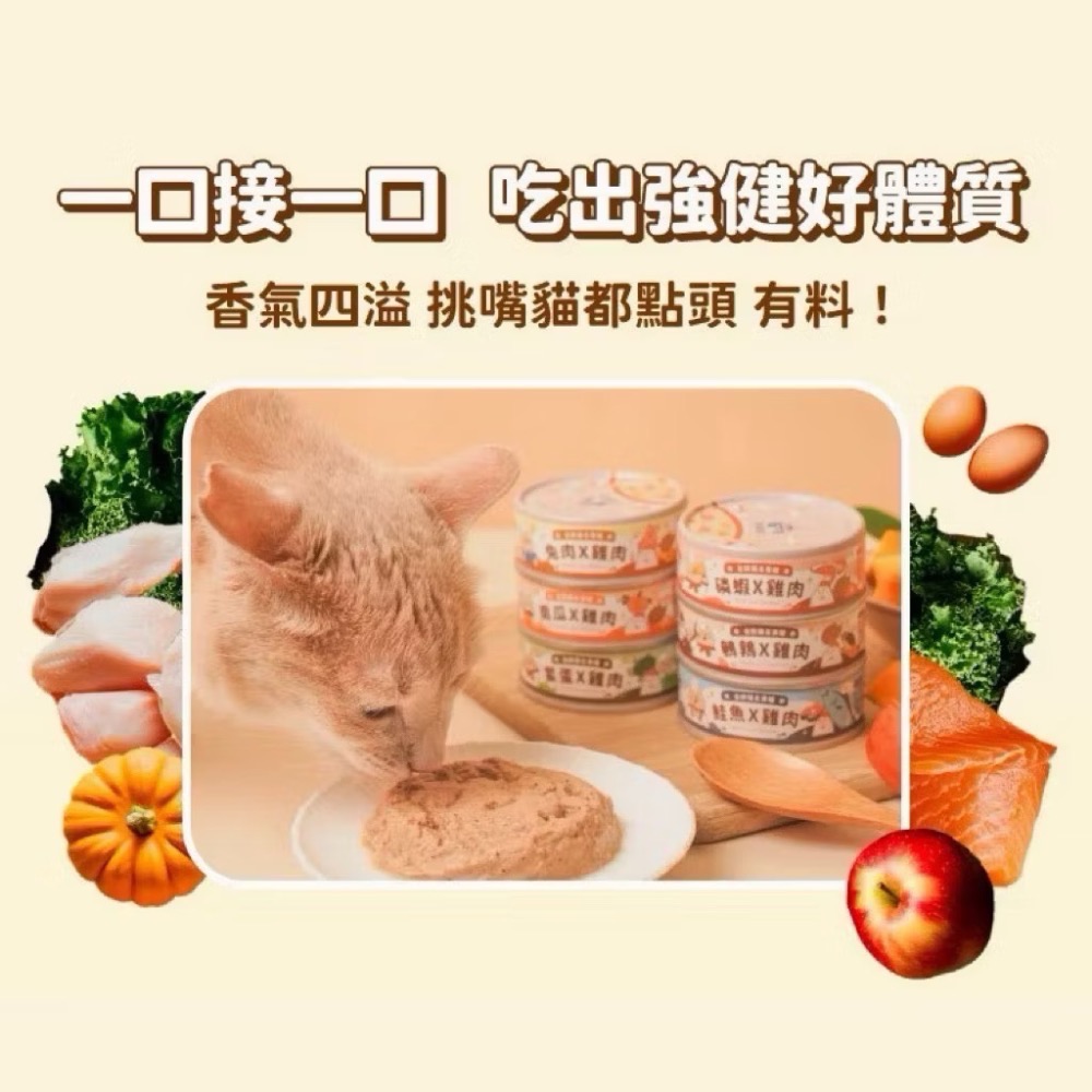 【飼糧倉】貓咪鮮肉主食罐頭 貓罐頭 無膠貓罐頭 98%優質原肉 鮮肉罐 貓罐 貓食品 飼糧倉 寵物食品 貓-細節圖3