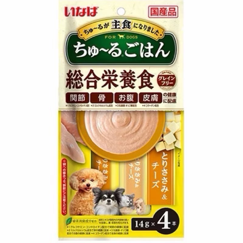CIAO 日本國產 啾嚕犬肉泥條 汪啾嚕 14gX4 綿綿系列 15gX4 餵藥神器 狗零食 狗肉條 狗肉泥-規格圖3