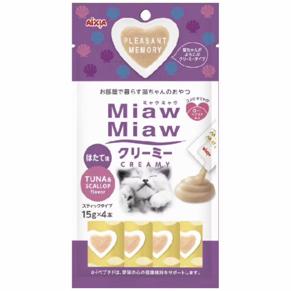 Aixia 愛喜雅 妙喵肉泥 Miaw Miaw 腎臟 尿路 機能零食 肉泥 貓條 貓零食 Aixia 寵物 貓-規格圖8