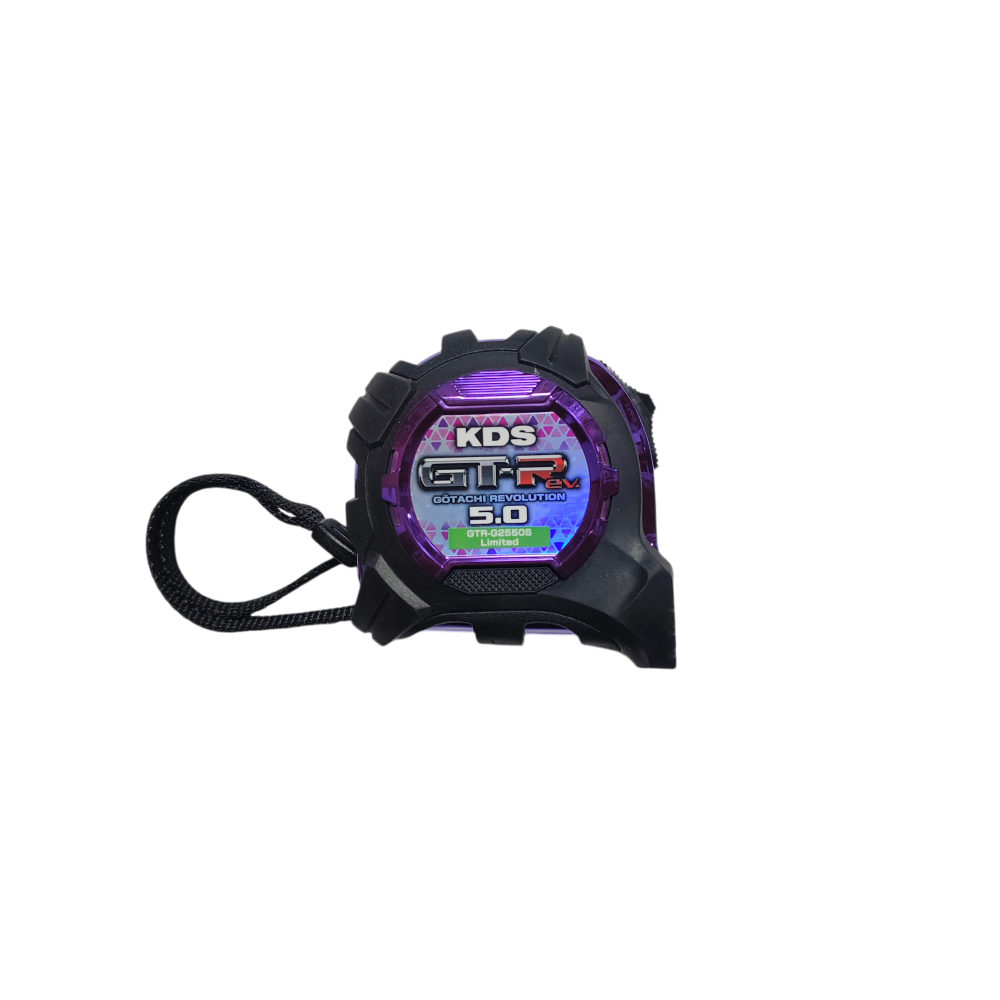 日本 KDS 限定色  GTR-G2550RO LD SAN 5.0Mx25MM 雙面捲尺 剛立厚爪 魯班 紫色-規格圖3