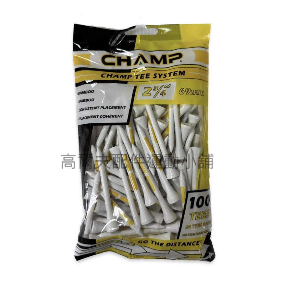 美國空運台灣現貨 champ tee systeam bamboo 高爾夫 golf 竹tee/竹t/多款長度/耐打環保-規格圖5
