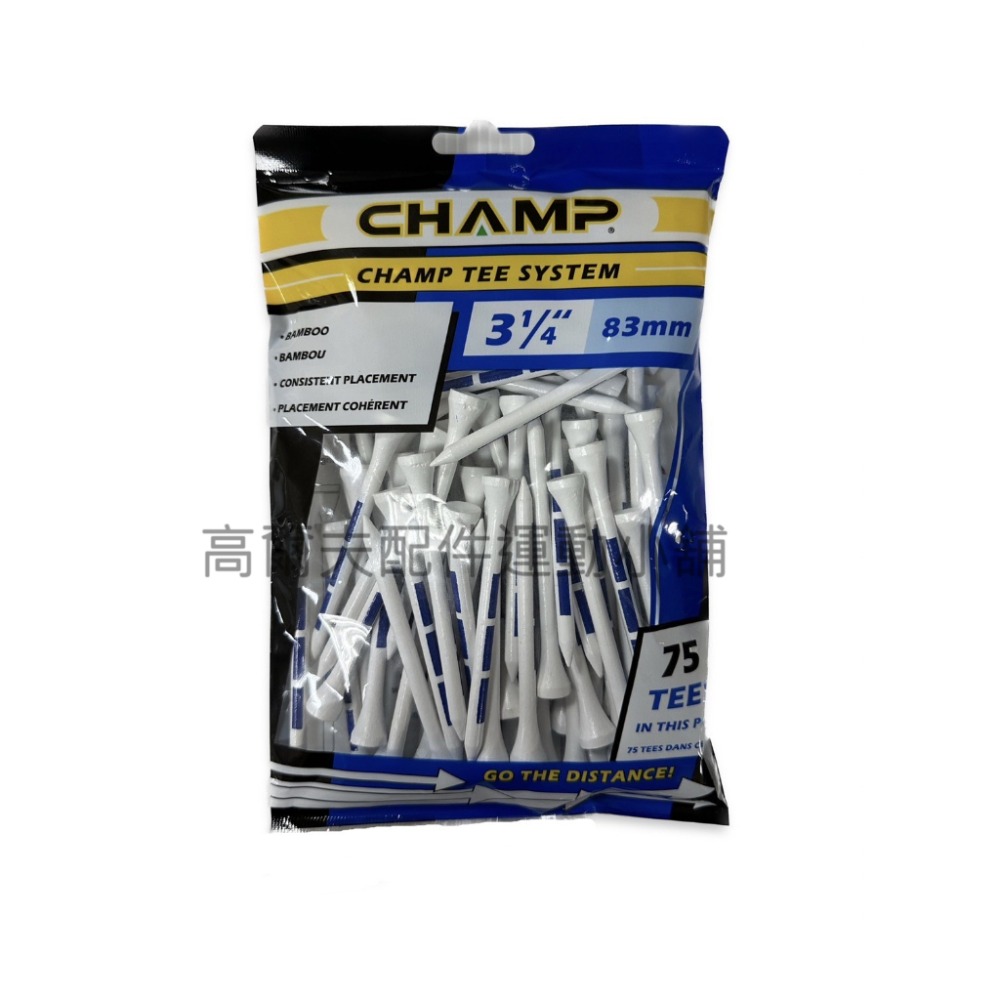 美國空運台灣現貨 champ tee systeam bamboo 高爾夫 golf 竹tee/竹t/多款長度/耐打環保-規格圖5