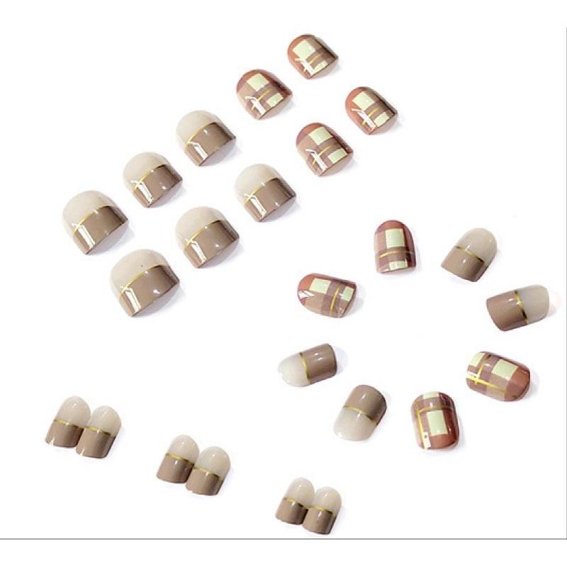 JP2852 穿戴美甲片 可拆卸假指甲 美甲工具 美甲成品 可愛 韓版美甲貼 美甲穿戴甲指甲貼 甲片貼 美甲貼片成品短款-細節圖2