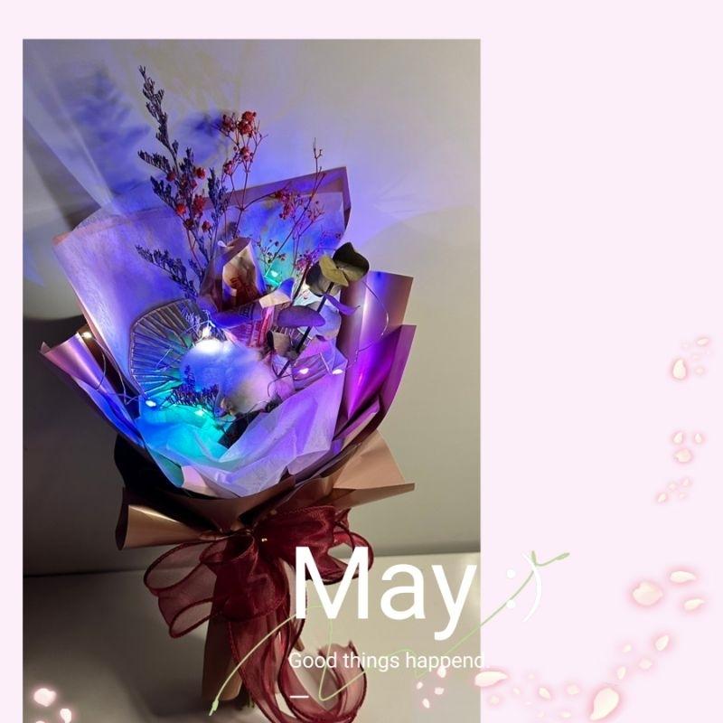 有錢花束 有錢花 錢花束 永生花 永生花束 乾燥 花束 母親節 情人節 畢業 禮物 生日花束 婚禮父母花束 婚禮小物抽獎-細節圖5