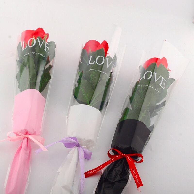 單支鮮花包裝 套袋 花套 玫瑰花包裝 康乃馨包裝袋 康乃馨花套 金莎巧克力花 包裝紙包裝袋 單支包裝材料 單支花套 單枝-細節圖3