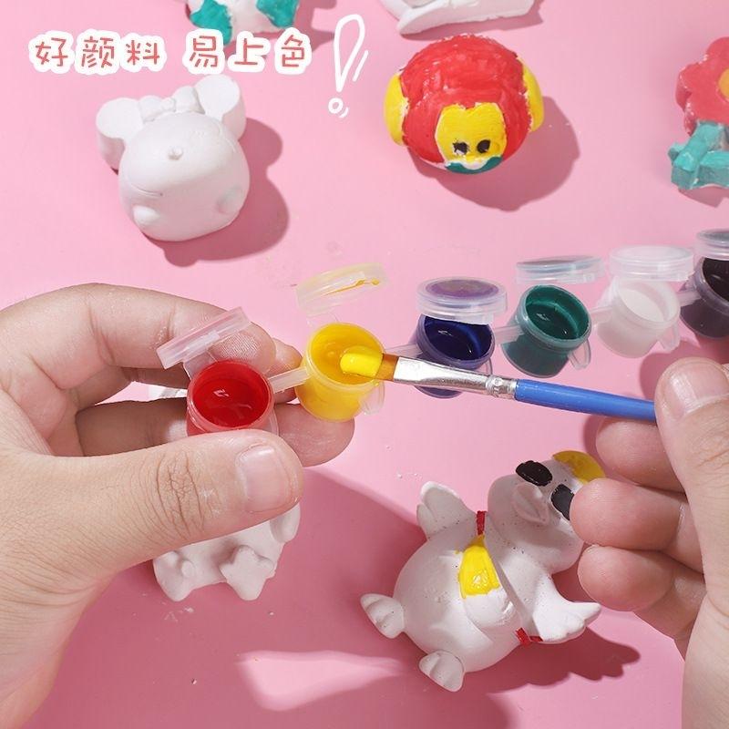 兒童創意玩具 舒壓玩具 石膏娃娃 兒童塗色 創意塗鴉diy 彩繪石膏娃娃 填色批發 禮品 幼兒園活動獎勵 小朋友彩繪玩具-細節圖2
